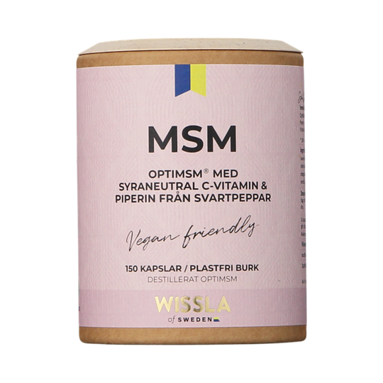 Wissla of Sweden Wissla Opti MSM med C-vitamin & svartpeppar 150 kapslar