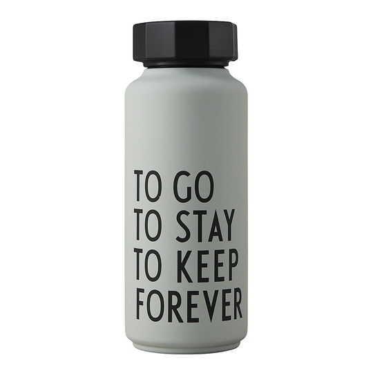 Design Letters - To Go Termoflaska Special Edition Grågrön