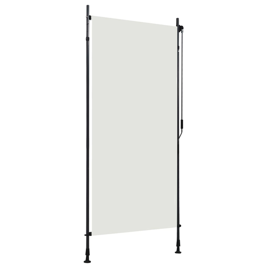 vidaXL Rullgardin utomhus 100x270 cm gräddvit