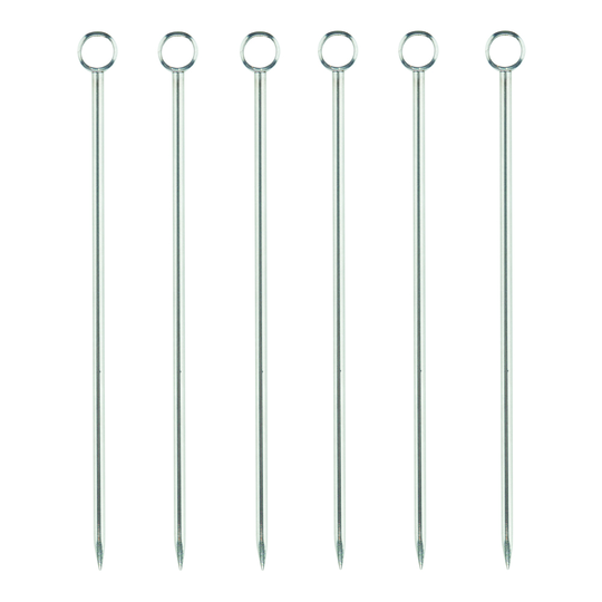Viski - Professional Cocktailpinnar 6-pack Rostfri