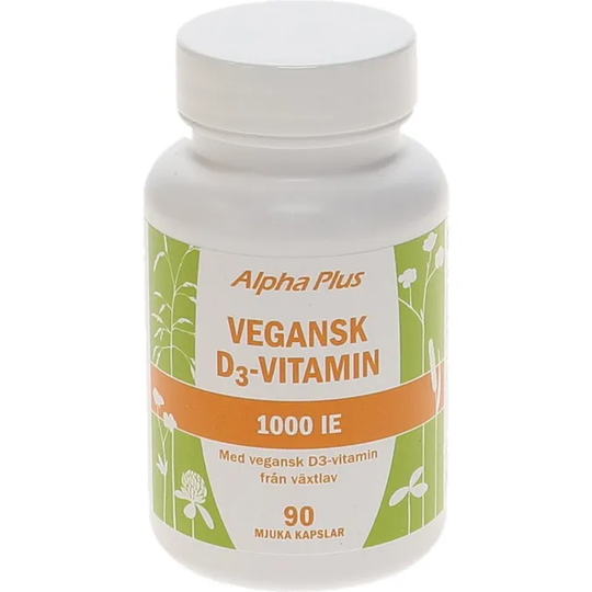 Alpha Plus D3-vitaminer Vegansk