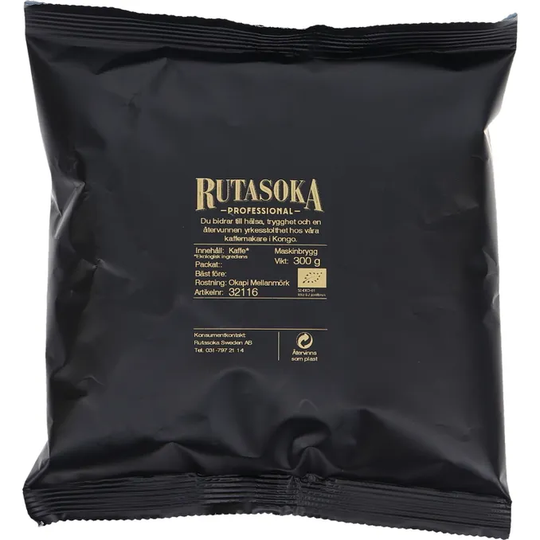 Rutasoka Kaffe Mörkrost Bryggmalet Eko