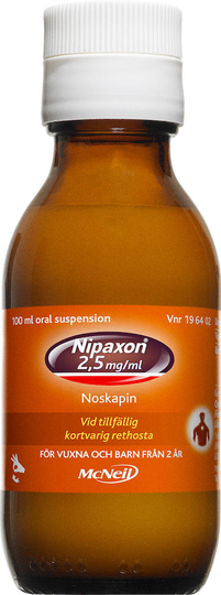 Nipaxon® Oral suspension 2,5mg/ml Flaska, 100ml