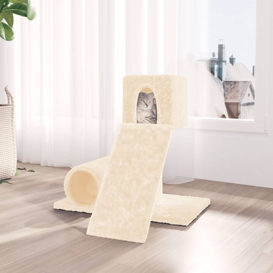 vidaXL Klösträd med klöspelare sisal gräddvit 59 cm