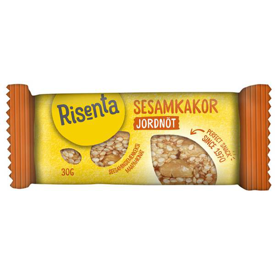 Risenta Sesamkaka Jordnöt 30 g