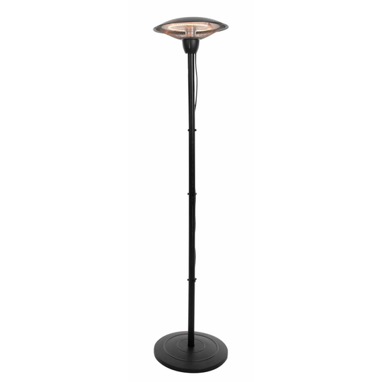 Sunred Stående terrassvärmare Barcelona 1500 W halogen svart