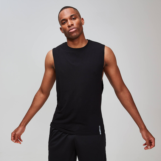 MP Luxe Classic Drop Armhole Tank Top för män - Svart - XXS