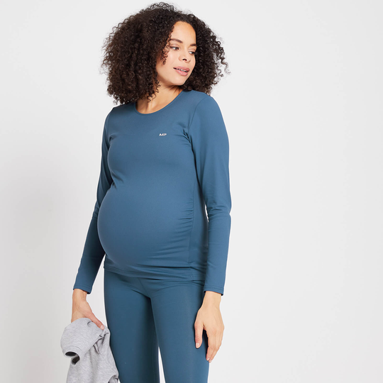 MP Women's Power Maternity Long Sleeve Top - Ljusblå - S