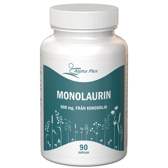 Alpha Plus Monolaurin 600 mg 90 kapslar