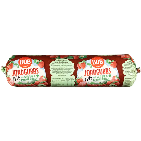 BOB Jordgubssylt Lättsockrad