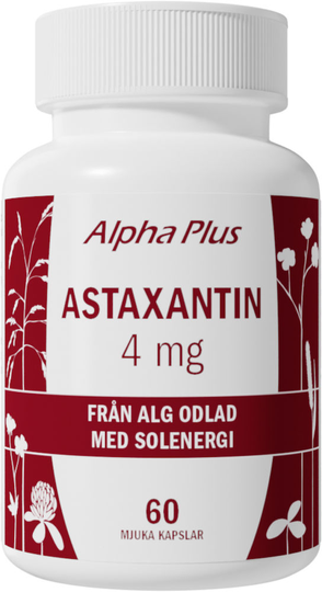 Alpha Plus Astaxantin 4 mg 60 kapslar