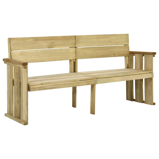 vidaXL Trädgårdsbänk 172 cm impregnerad furu