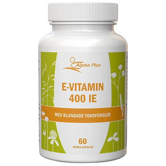Alpha Plus E-Vitamin 400 IE, 60 kapslar