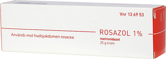 Rosazol Kräm 1% Tub, 25g