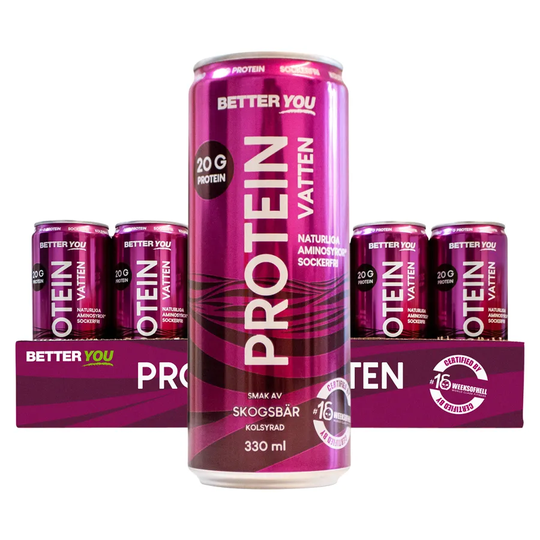 Better You Proteinvatten Skogsbär, 24 x 33ml