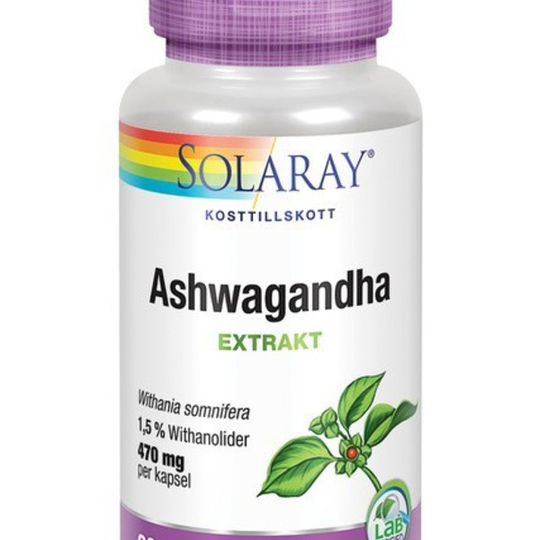 Solaray Ashwagandha Root 60 kapslar