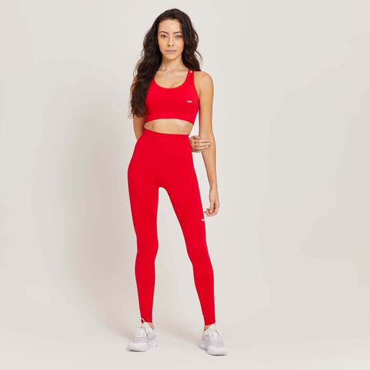 Limited Edition MP Women's Tempo Leggings & BH paket - Röd - XS - L