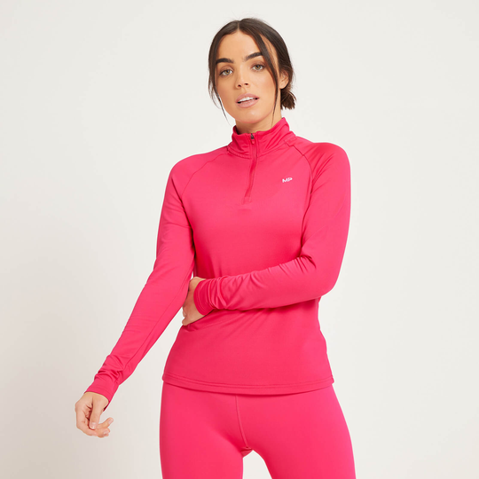 MP Women's Training Slim Fit 1/4 Zip - Magenta - XXS