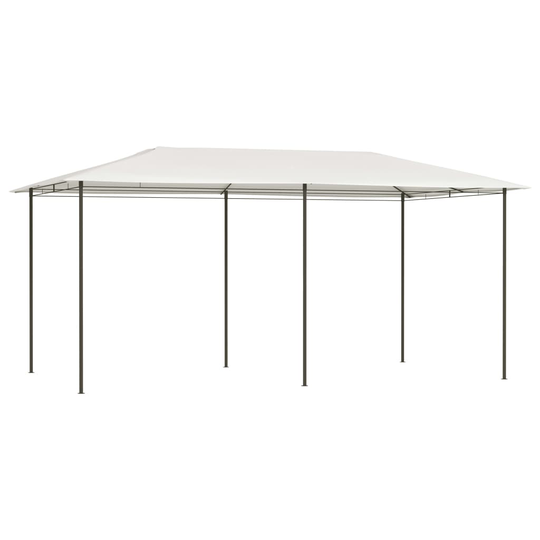 vidaXL Paviljong 3x6x2,6 m gräddvit 160 g/m²