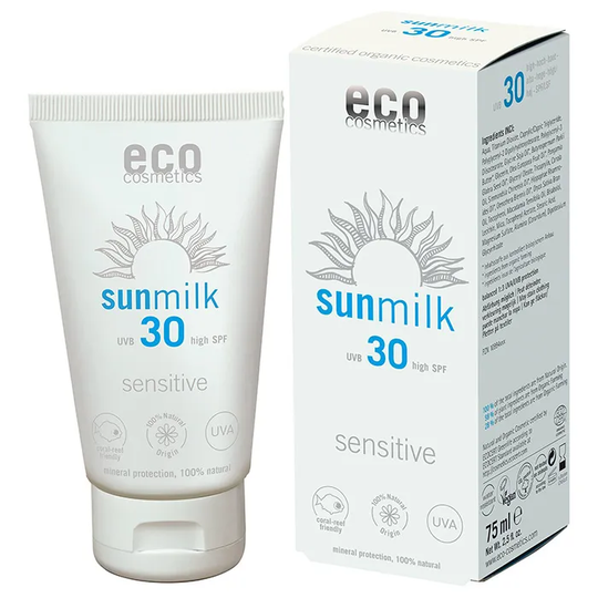 Eco Cosmetics Sollotion SPF 30 Sensitive, 75 ml ekologisk
