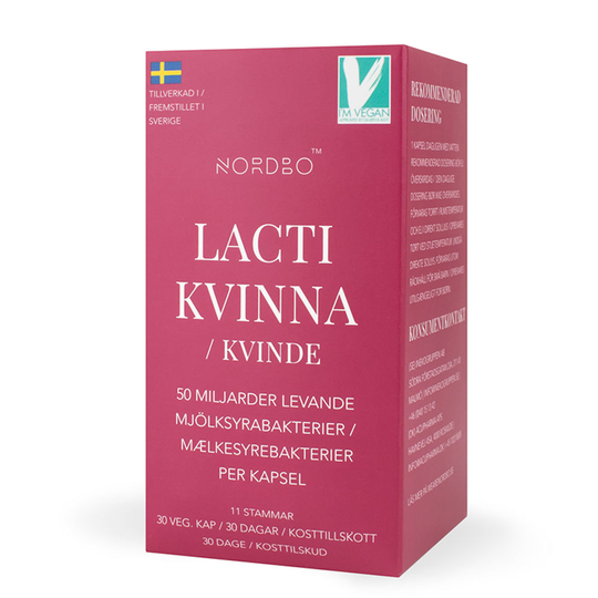 Nordbo LactiKvinna 50 miljarder 30 kapslar