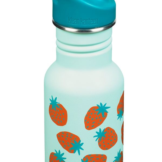 Klean Kanteen Classic Kid Sport Cap Blue Tint Strawberry 355 ml