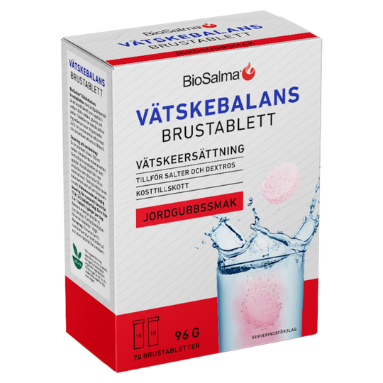 BioSalma Vätskebalans Jordgubbssmak 20 st