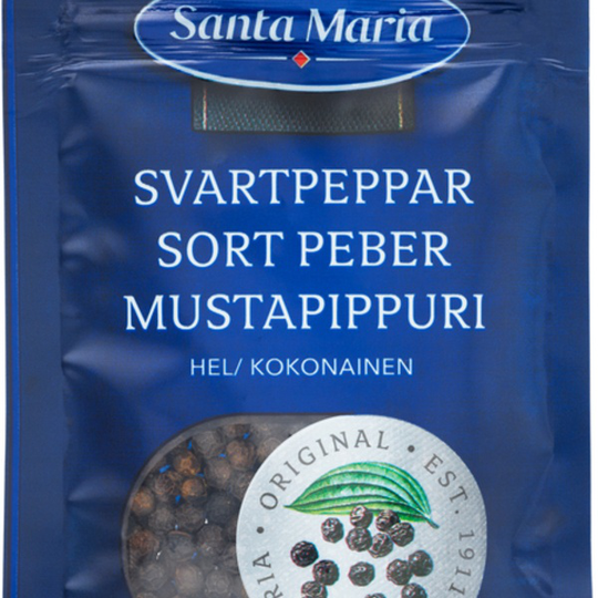 Santa Maria Svartpeppar Hel 22 g