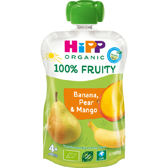 Hippis Banan/Päron/Mango 4m 100g