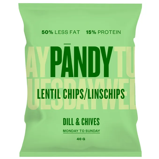 Pändy 3 x Linschips Dill & Gräslök