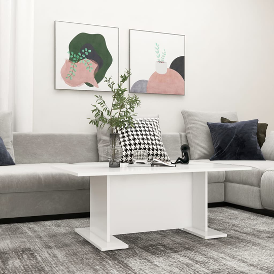 vidaXL Soffbord vit 103,5x60x40 cm spånskiva