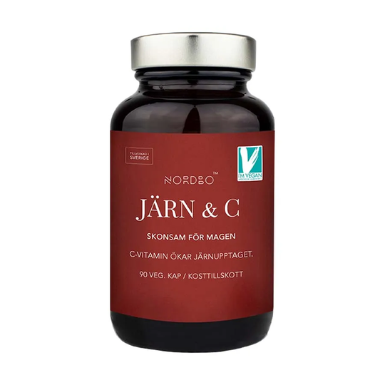 Nordbo Järn & C-vitamin, 90 kapslar