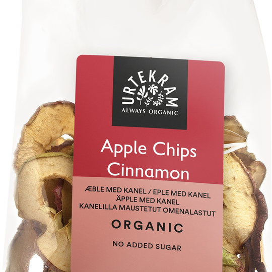 Urtekram Chips Äpple Kanel Eko 75 g