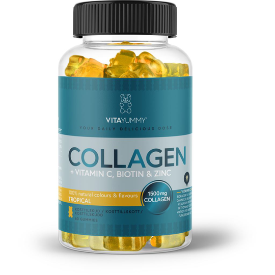 VitaYummy Collagen Vitamin Tropical Vingummibjörnar 60 tuggtabletter