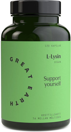 Great Earth L-Lysine 120 kapslar