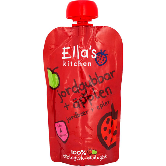 Ella's Kitchen Jordgubb & Äpple Puré 120 g