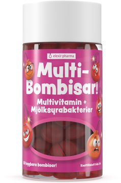 Elexir Pharma Multibombisar, 60 tuggkapslar