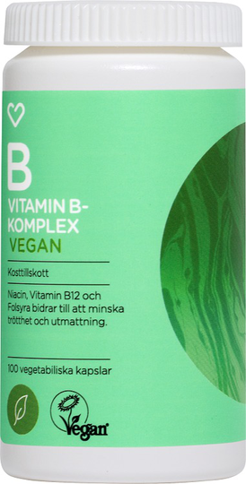 Hjärtats Vitamin B Vegan Kapsel 100st