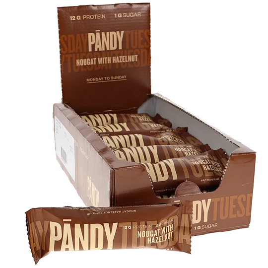 Pändy Proteinbar Nougat & Hasselnöt 18-pack