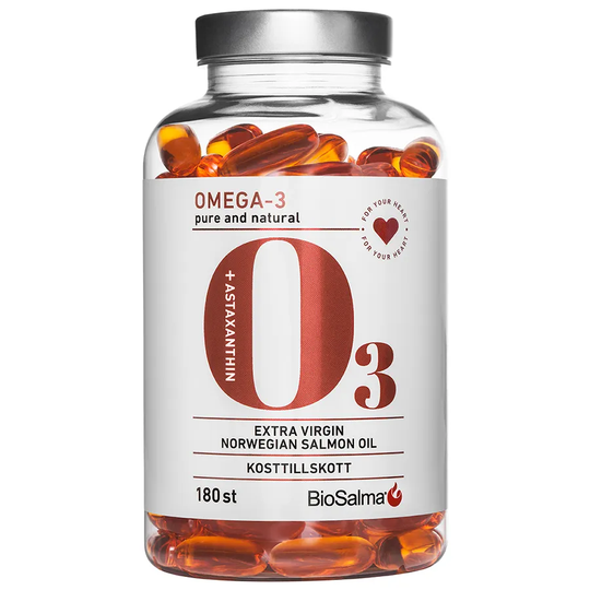 BioSalma Omega-3 Salmon Oil 1000mg, 180 kapslar