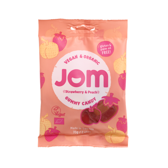 Jom Organic Strawberry & Peach 70 g