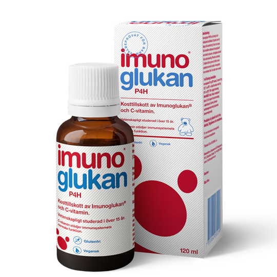 Imunoglukan P4H Oral lösning + C-vitamin 120 ml