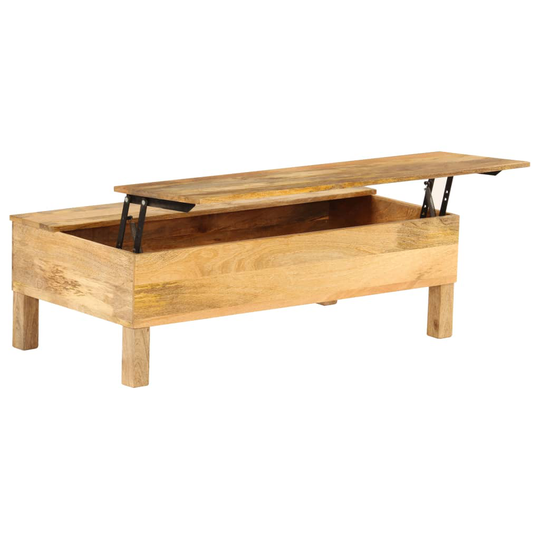 vidaXL Soffbord massivt mangoträ 110x55x35 cm