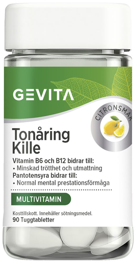Gevita Tonåring Kille Citron Tuggtablett 90st