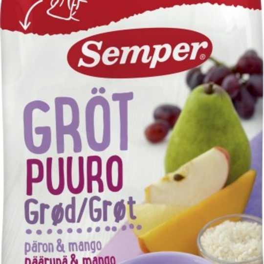 Semper Ätklar Gröt Päron & Mango 120g