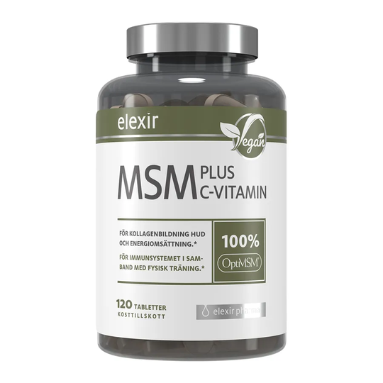 Elexir Pharma MSM + C Vitamin, 120 tabletter