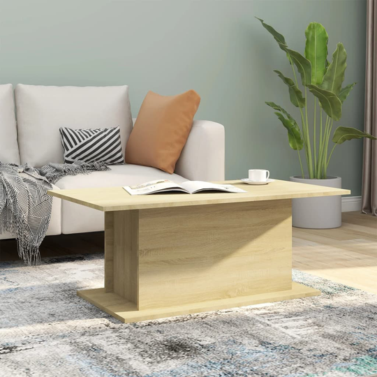 vidaXL Soffbord sonoma-ek 102x55,5x40 cm spånskiva