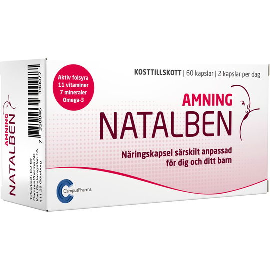 Natalben Amning Multivitamin 60 kapslar