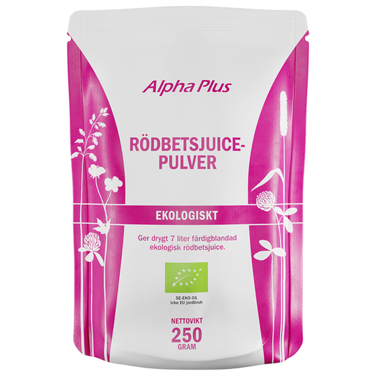 Alpha Plus Rödbetsjuicepulver EKO 250 g