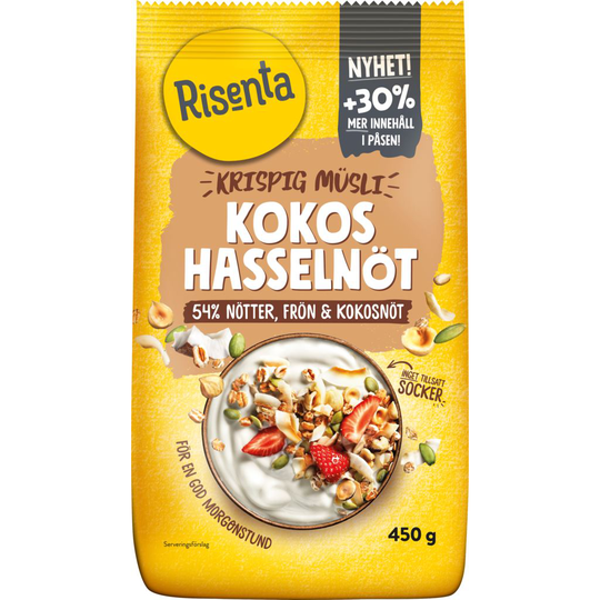 Risenta Krispig Musli Kokos Hasselnöt 450 g